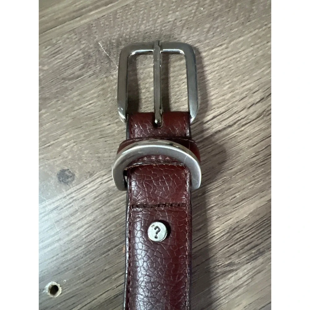 Retro 90's Guess Brown Mens Leather Belt Size 38 Made in Argentina Chic Vintage